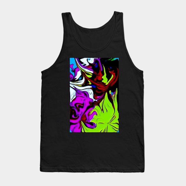 Devil and me green and pink Tank Top by FlossOrFi